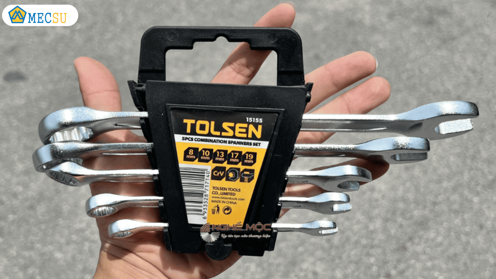 Bộ cờ lê vòng miệng Tolsen chuẩn